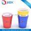 colorful plastic portable coffee cup