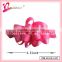 New popular girls hair accessories,satin ribbon flower hair barrette types for female