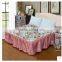 Simmons bedspread bed cover,print satin cloth bed skirt can match a 3pcs suit