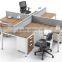 2015 Cheappest Office Workstations Cubicles with Glass & Wooden made ( SZ-WS398)