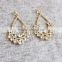 crystal stone drop earring