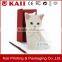 custom special cat shape paper cut handmade greeting card printing supplier in China