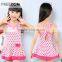 Lovely Girl Dot Print One Piece Kids Swimwear