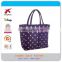 Fashion Wave Point Waterproof Shopping Tote Bag, Shopping Handbag, Mommy Bag