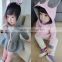 2016 autumn&winter children clothes on both sides wear rabbit sweater coats for baby girls Crystal