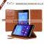 Stylish 5.0 inch mobile phone accessory for Sony,stand folio wallet leather case for Sony Xperia M4 Aqua