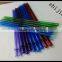 Colorful hard striped plastic drinking straw