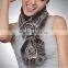 Real Knitted Round Rex Rabbit Fur Neck Scarf