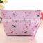 cheap promotional canvas floral cosmetic bag for women