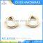New design metal d ring shoe accessories light gold metal shoe buckles