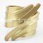 Factory Cheap High Quality Fashion Broad Band Bangle Metal Feather