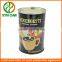 GPS oriental food pacakging tin can for coffee beans