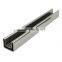 glass railing system stainless steel slotted handrail