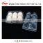 6 cell disposable plastic quail eggs tray