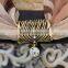 vintage antique brass plating colour metal alloy crystal scarf ring