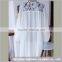 Fashionable Embroidered White Cotton Nightdress/Dressing Gown