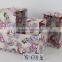 cheap portable set of 4 custom fabric cotton storage basket wholesale