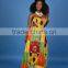 High quality african strapless dress, off shoulder printed dress , african dashiki maxi dress