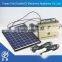 home solar power system with bulbs and phone charging