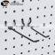 Factory Direct Metal Black U Shape Pegboard Hooks