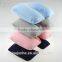 High Quality Flocked PVC Inflatable Travel Neck Pillow