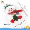 hot sale snowman fork and knife holder pocket smile cutlery pouch for kids