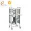 Tall Duo GN Pan Stainless Steel Tray Trolley