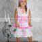 cheap wholesale summer fashion ruffle toddler boutique outfit girls clothing