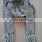 Refeshing Fashionable Plain Knitting Cashmere Feel Acrylic Scarf For Women