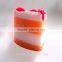 Mendior Cake shaped handmade soap goat milk and cherry essential oil face soap whitening remove blackhead OEM custom brand