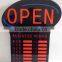 China Factory hot sale High Quality Time Open led neon signboard