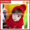 V-15 cute pom pom knit pattern fall and winter baby beanie hat with earflaps crochet winter beanie hat