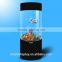 Customized acrylic cylinder aquarium, glass cylinder aquarium