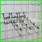 High Quality Wire mesh rack hook /Wire hanging hook/Wire peg hook rack