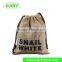 Printed Hessian Bag Drawstring Small Hessian Gift Bags