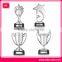 high quality engraved plating metal sport medal cups