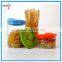 airtight glass jar with plastic lid