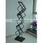 pop up stand A4 brochure holder floor standing metal literature rack