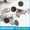 Nickle free plating metal customized shank button