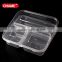 Clear plastic food container disposable fast food lunch container