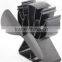 2 blades black ecofan heat powered wood stove fan