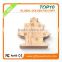 Wooden material Christmas tree shape novelty shape usb flash drive