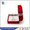 Red &Navy blue flocked jewelry boxes for export sale