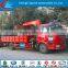 Hot sale factory direct truck mounted crane FAW 4x2 truck crane for sale
