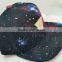 custom metal band space pattern snapback hat caps