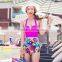 pink color girl hot 2015 beachwear