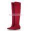 2015 New Pretty Women Over Knee Flat Boot Winter Warm Snow Shoe EUR Size 35-43 Free Shipping Leopard Boots