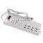 HUNDA OEM/ODM Service 5.9ft White US Plug 6 Outlet Portable Power Socket with 8 USB Charger for Wifi Router Modem