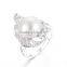 Pearl Ring Sterling Silver Simple Design Rings for Women Jewerlry SRE137W