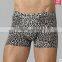 MC CLAYN Ultra-thin Seamless Silk Viscose Soft Comfortable Sexy Male Leopard Print Boxers Panties Underwears